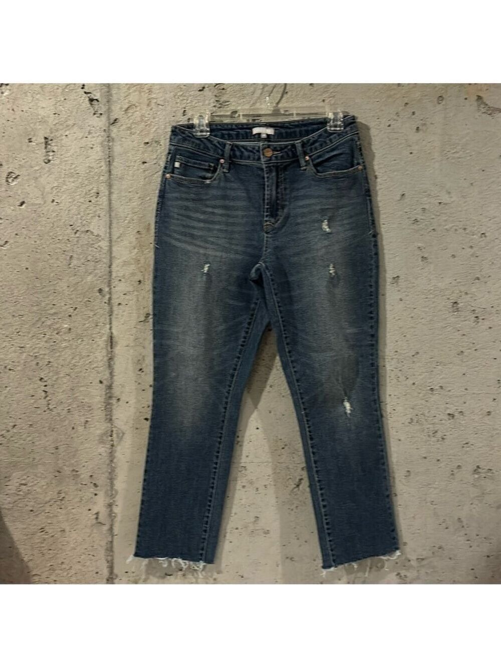 Dear John Blue Denim Distressed Low Rise Women's Jeans - Size 28